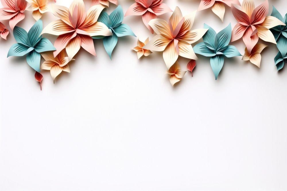 Lily origami flower paper. AI generated Image by rawpixel.