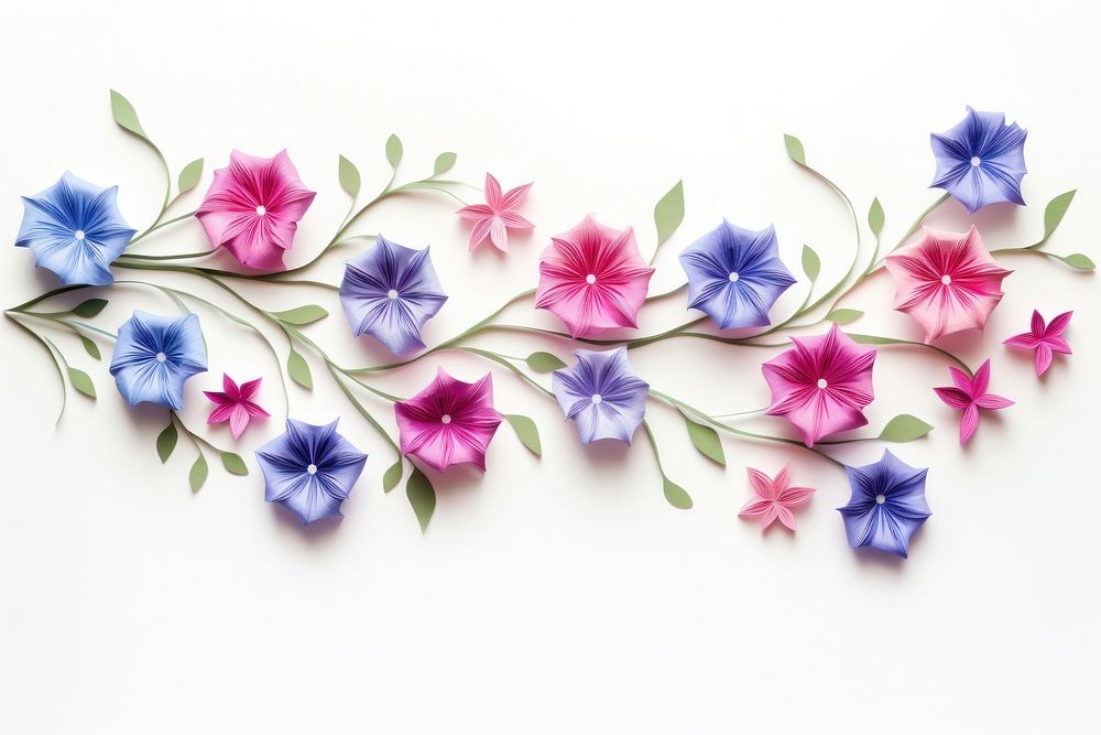Morning glory flower pattern plant. AI generated Image by rawpixel.