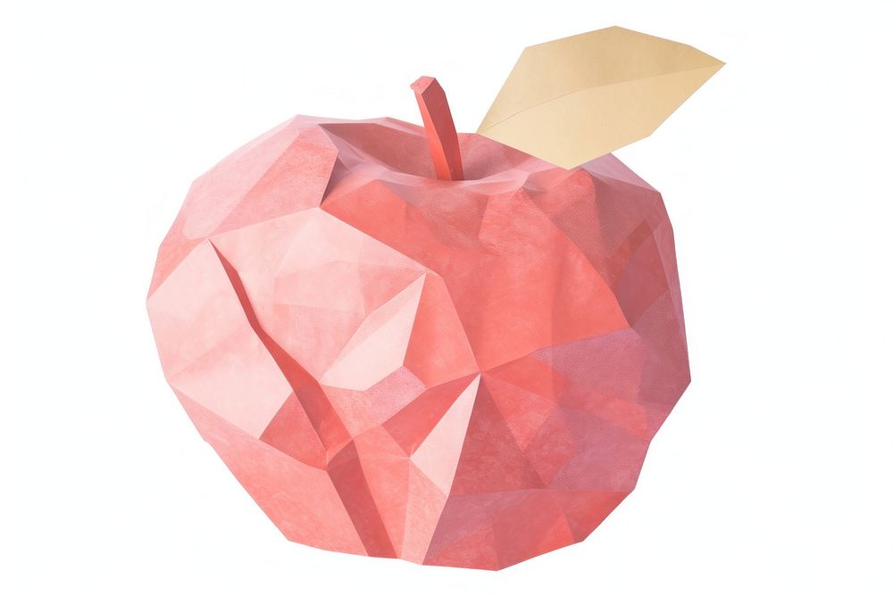 Apple paper origami art. AI generated Image by rawpixel.