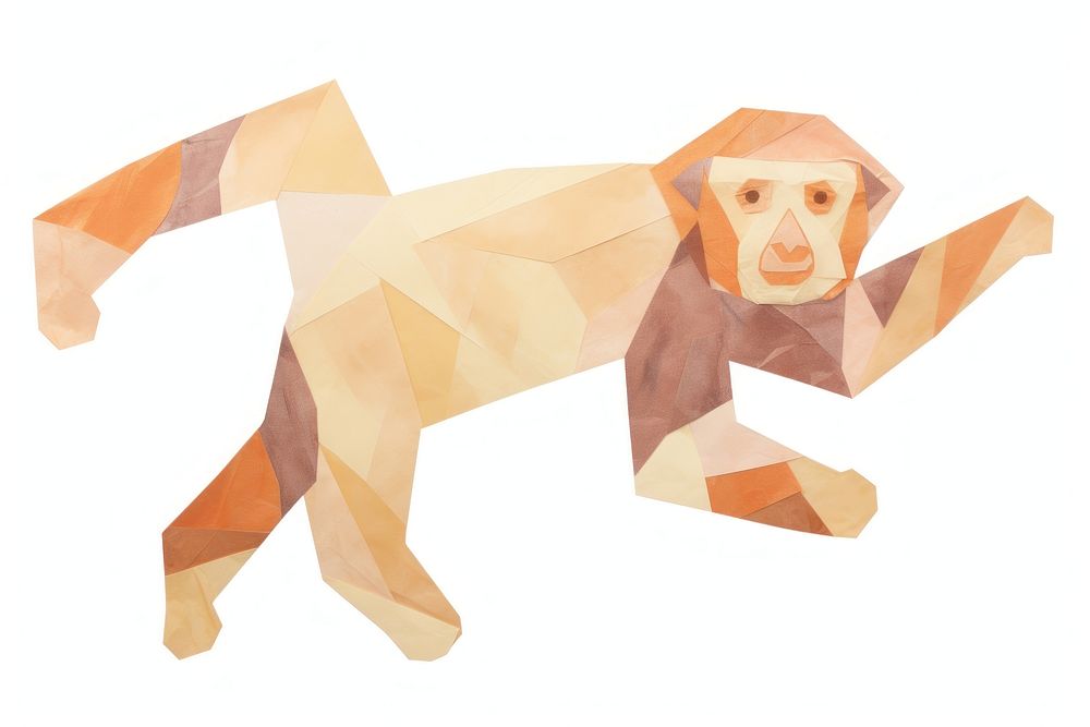 Monkey mammal animal paper. AI generated Image by rawpixel.