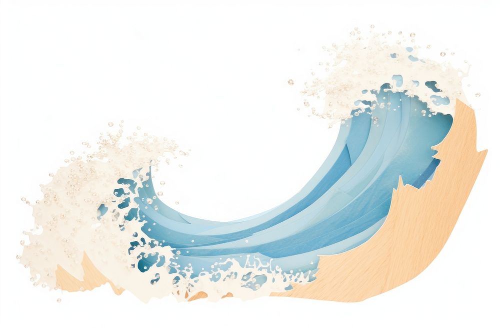 Wave ocean sea splashing. AI generated Image by rawpixel.