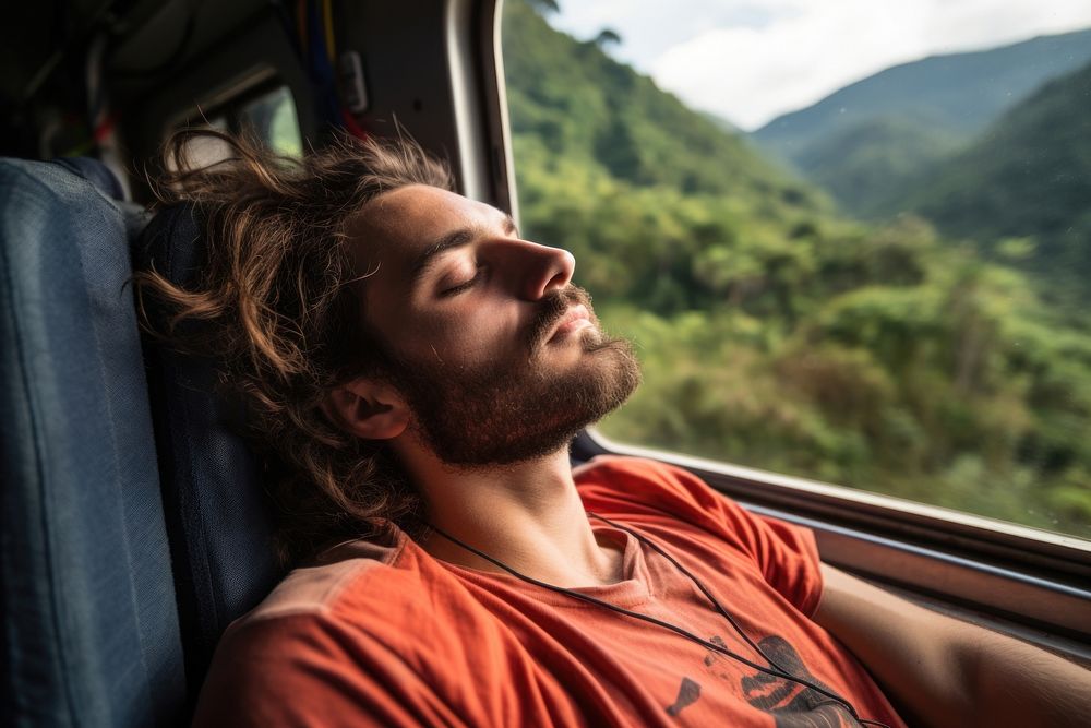 Colombian man backpacker photography mountain portrait. AI generated Image by rawpixel.