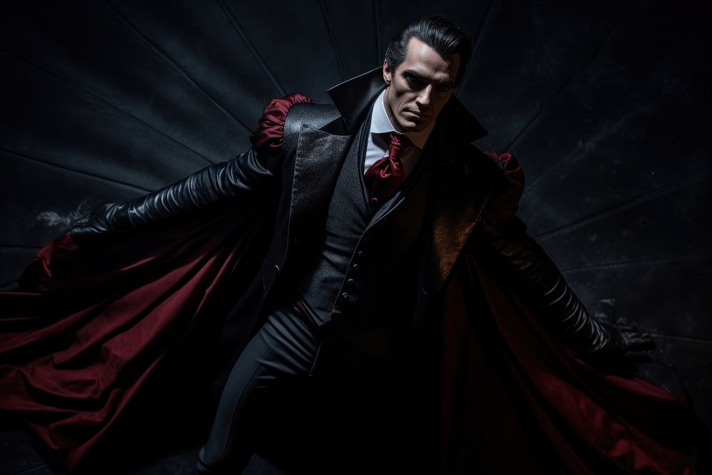 Dracula portrait fashion photo. AI generated Image by rawpixel.
