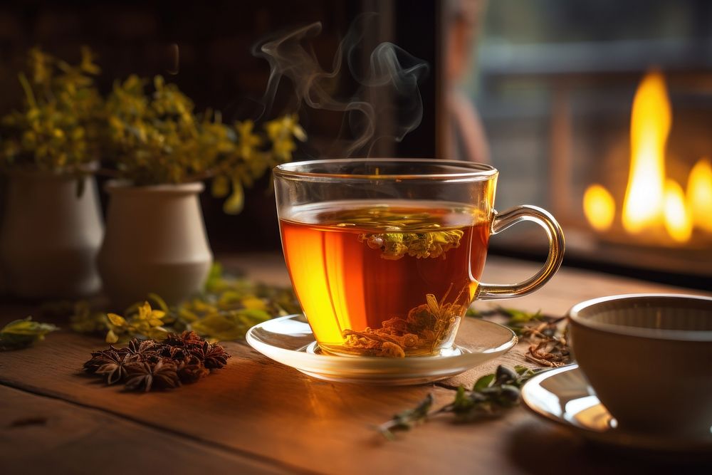 Cup tea drink herb. AI generated Image by rawpixel.