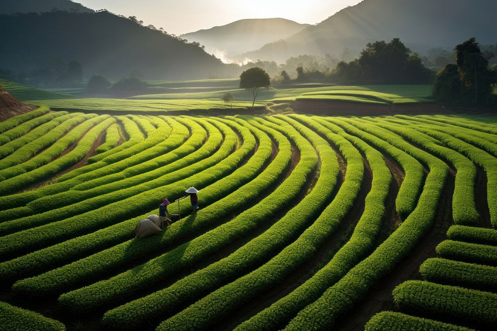 Agriculture in thailand outdoors nature farm. AI generated Image by rawpixel.