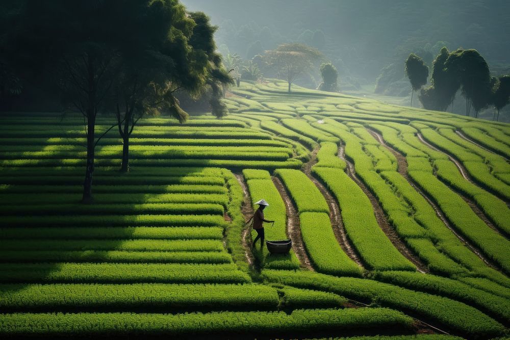 Agriculture in thailand outdoors nature field. AI generated Image by rawpixel.