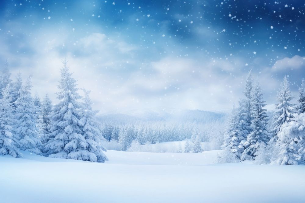 Christmas gift winter snow backgrounds. AI generated Image by rawpixel.