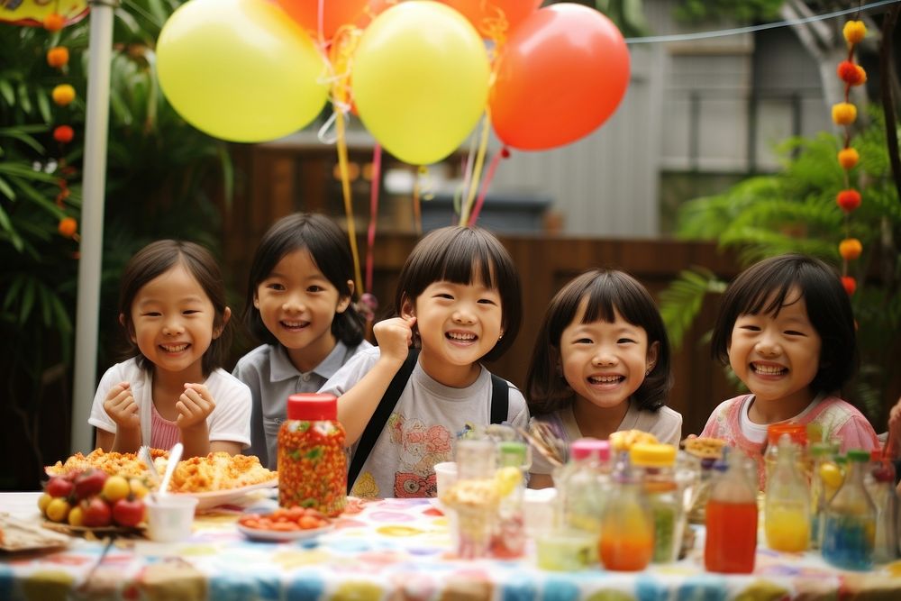 Kid birthday party celebration child food. AI generated Image by rawpixel.