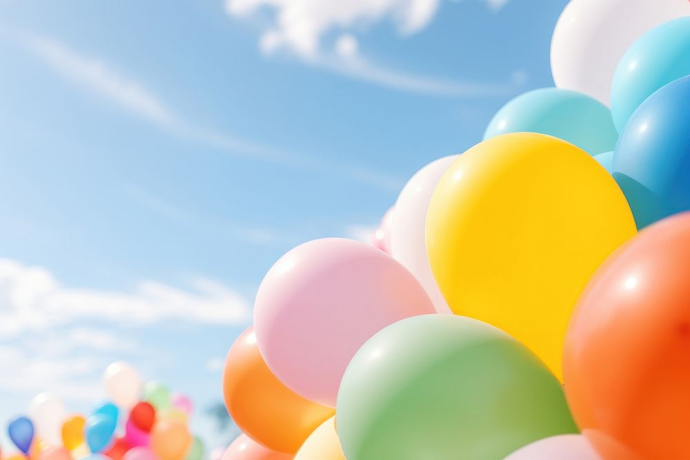 Balloons backgrounds celebration anniversary. AI | Free Photo - rawpixel