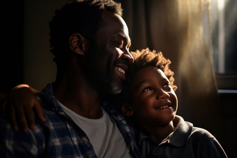 Black men portrait father people. AI generated Image by rawpixel.