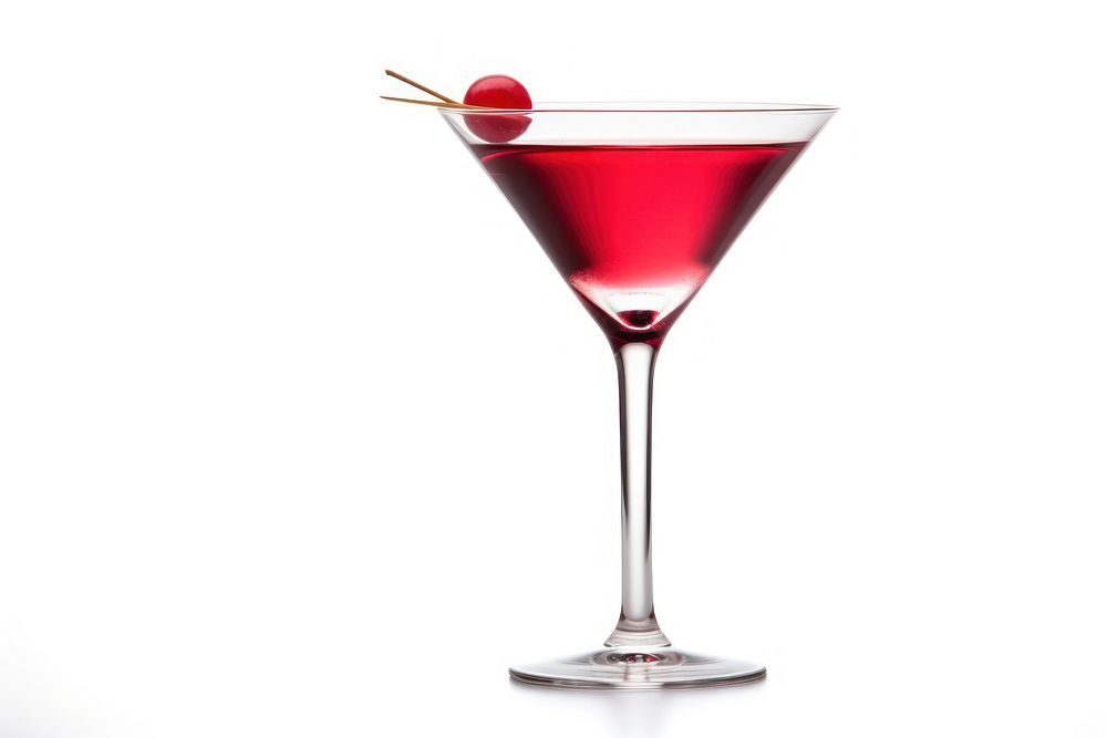 Martini cocktail drink white background cosmopolitan. AI generated Image by rawpixel.