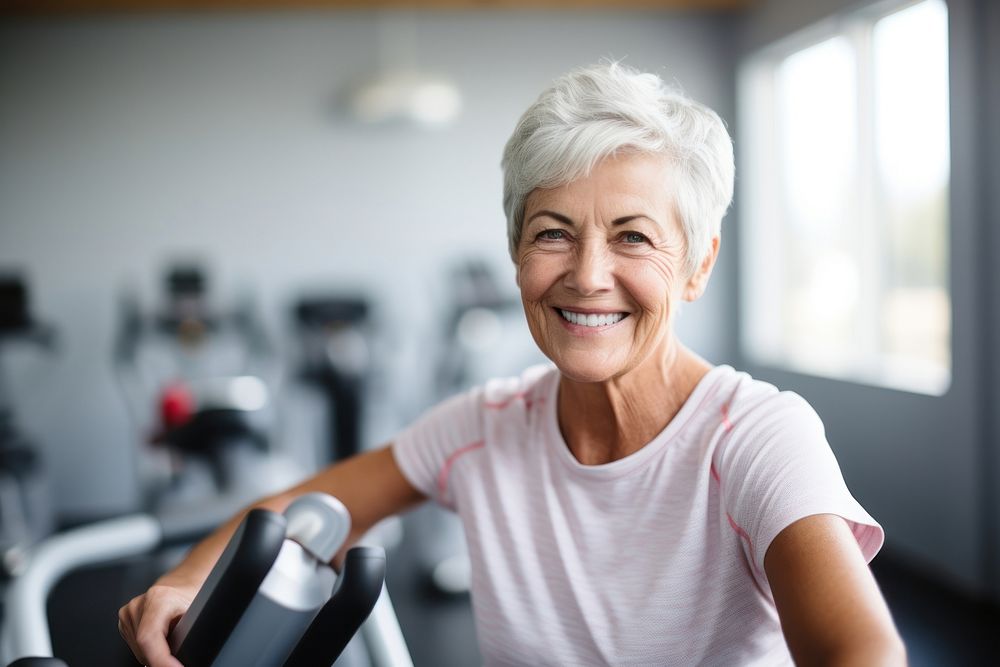 Exercise smiling smile adult woman. AI generated Image by rawpixel.
