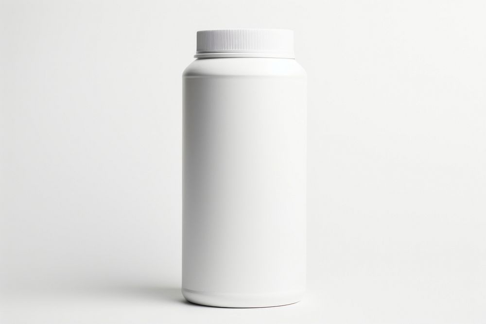 Can cylinder bottle white. AI generated Image by rawpixel.