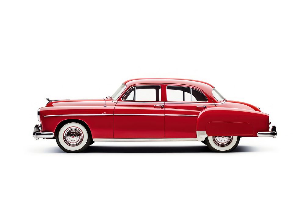 A vintage car vehicle white background transportation. AI generated Image by rawpixel.