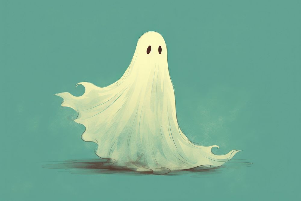 Ghost representation celebration cartoon. AI generated Image by rawpixel.