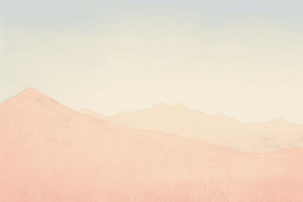 Mountain background backgrounds outdoors drawing. AI generated Image by rawpixel.