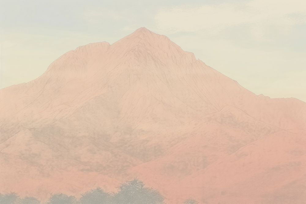 Mountain background outdoors nature stratovolcano. AI generated Image by rawpixel.
