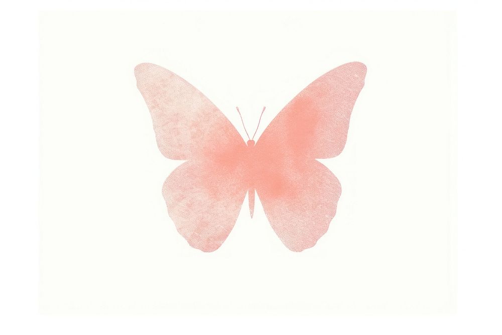 Butterfly animal petal white background. AI generated Image by rawpixel.