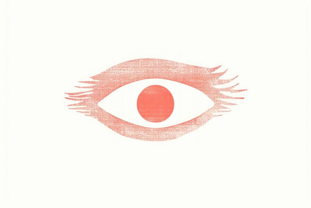 Eye logo white background eyelash. AI generated Image by rawpixel.