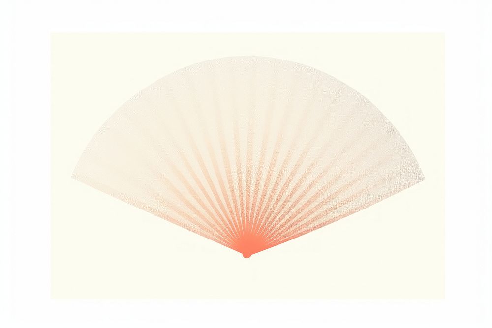 Fan white background invertebrate lampshade. AI generated Image by rawpixel.