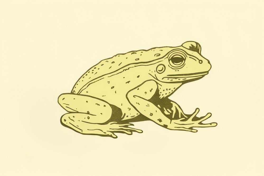 Frog eating insect amphibian wildlife animal. AI generated Image by rawpixel.