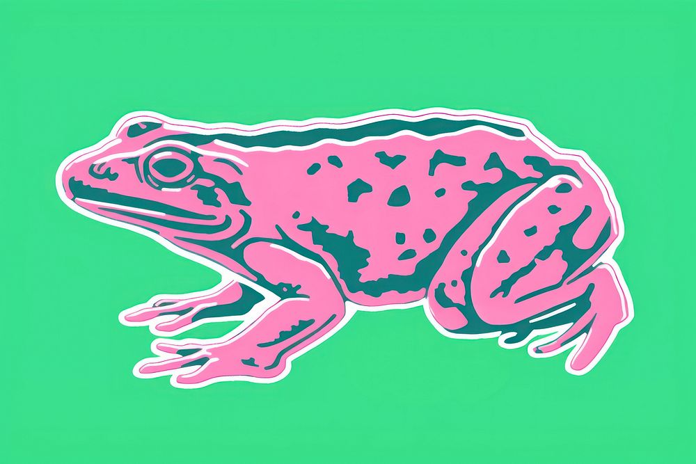 Frog amphibian animal creativity. AI generated Image by rawpixel.