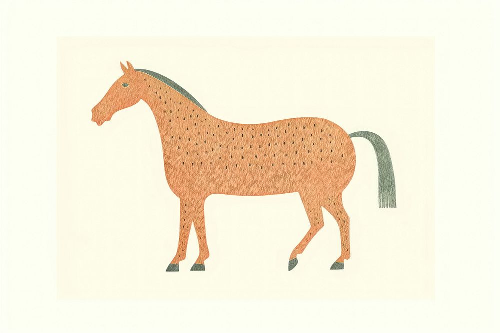 Horse animal mammal livestock. AI generated Image by rawpixel.