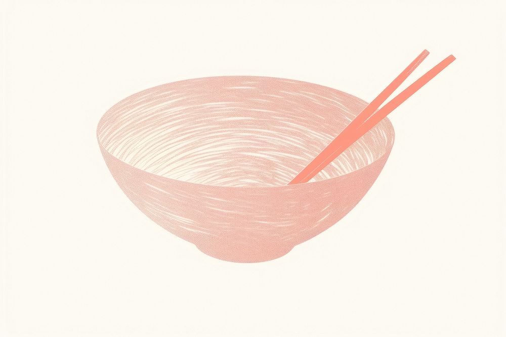 Ramen chopsticks bowl food. AI generated Image by rawpixel.