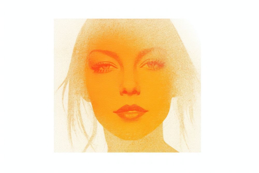 Sun portrait painting white background. AI generated Image by rawpixel.