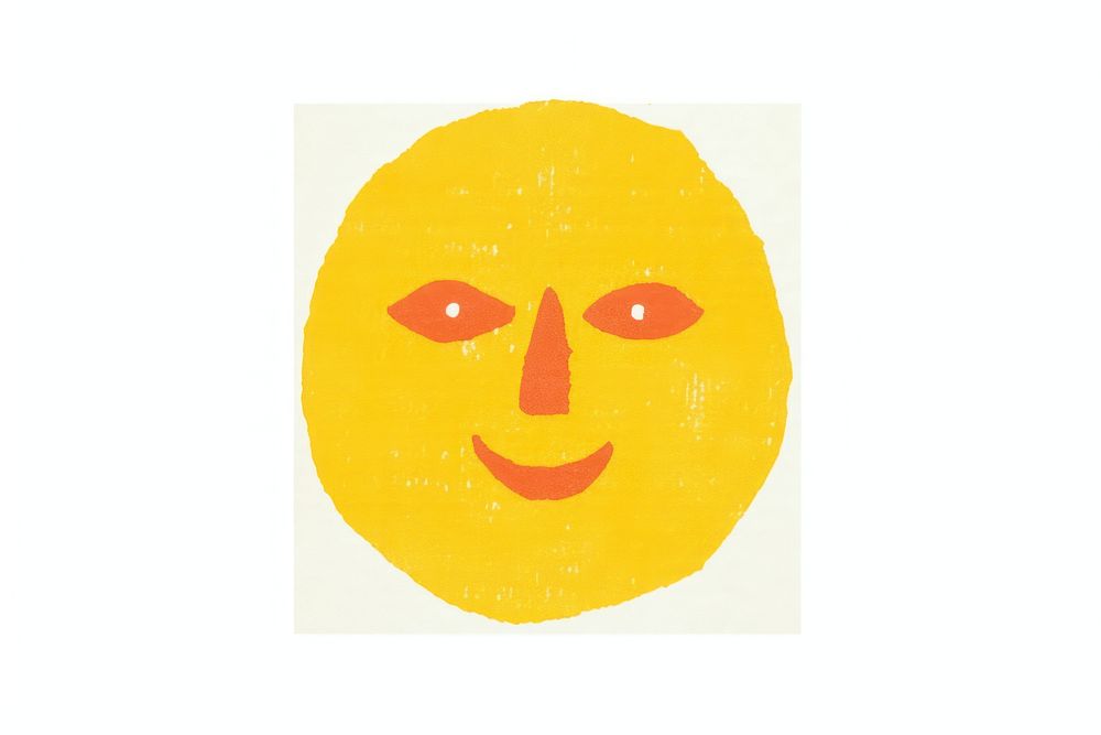 Sun art white background anthropomorphic. AI generated Image by rawpixel.