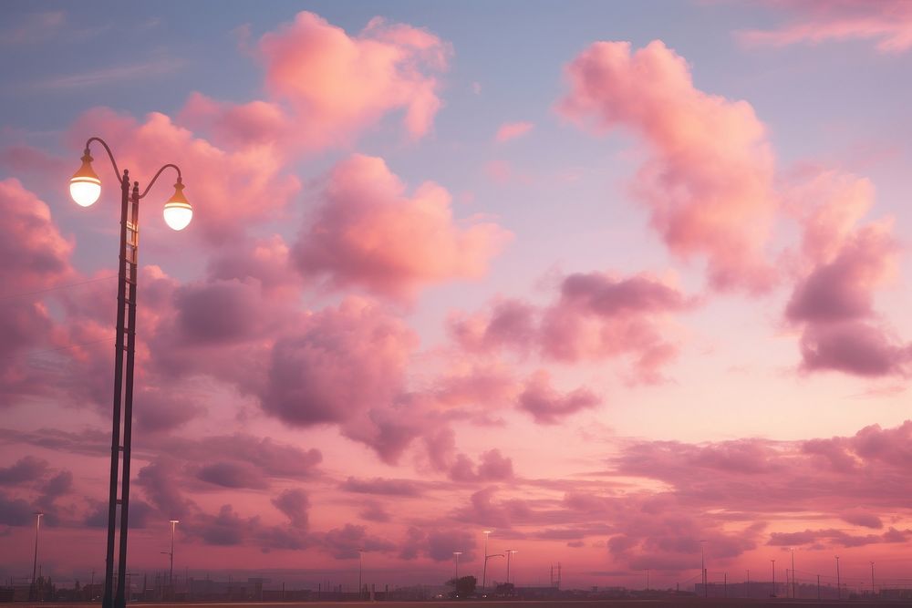 Cloud sky outdoors evening. AI generated Image by rawpixel.