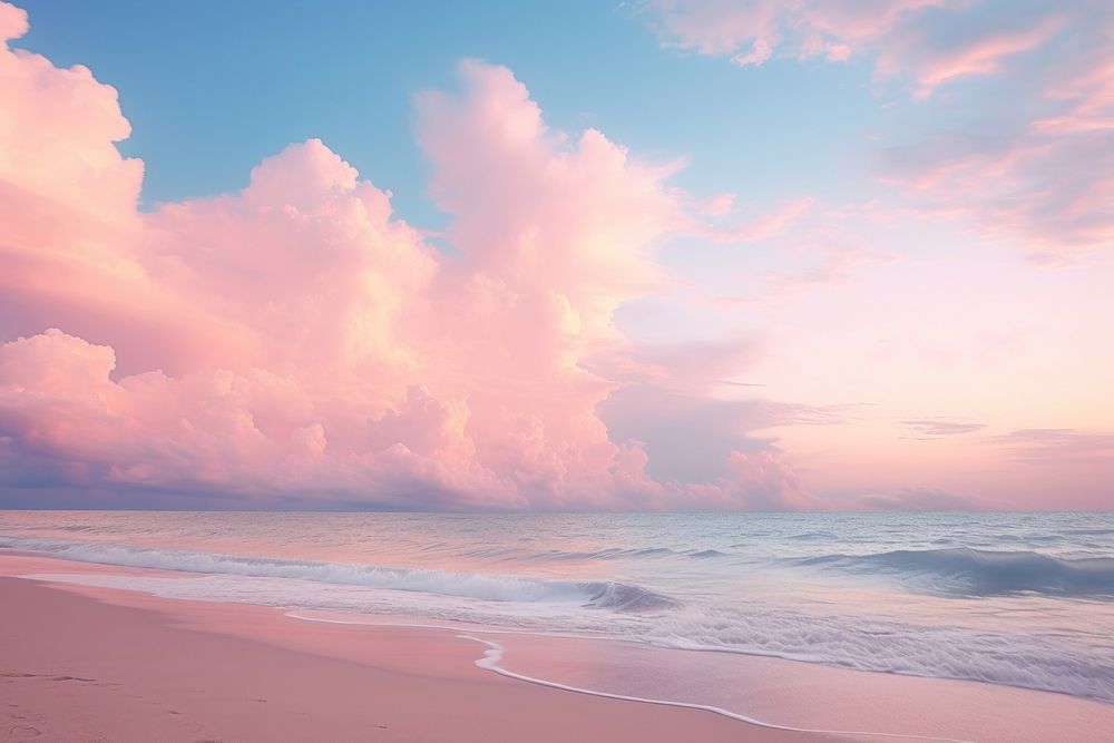 Cloud beach sky outdoors. AI generated Image by rawpixel.