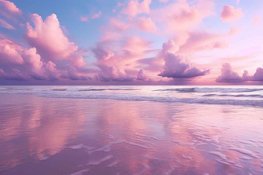 Cloud beach sky landscape. AI generated Image by rawpixel.