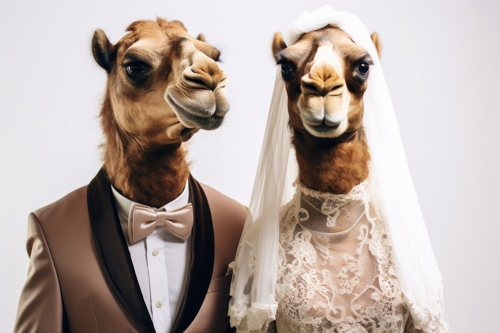 Camel wearing middle east clothes wedding animal fashion. AI generated Image by rawpixel.