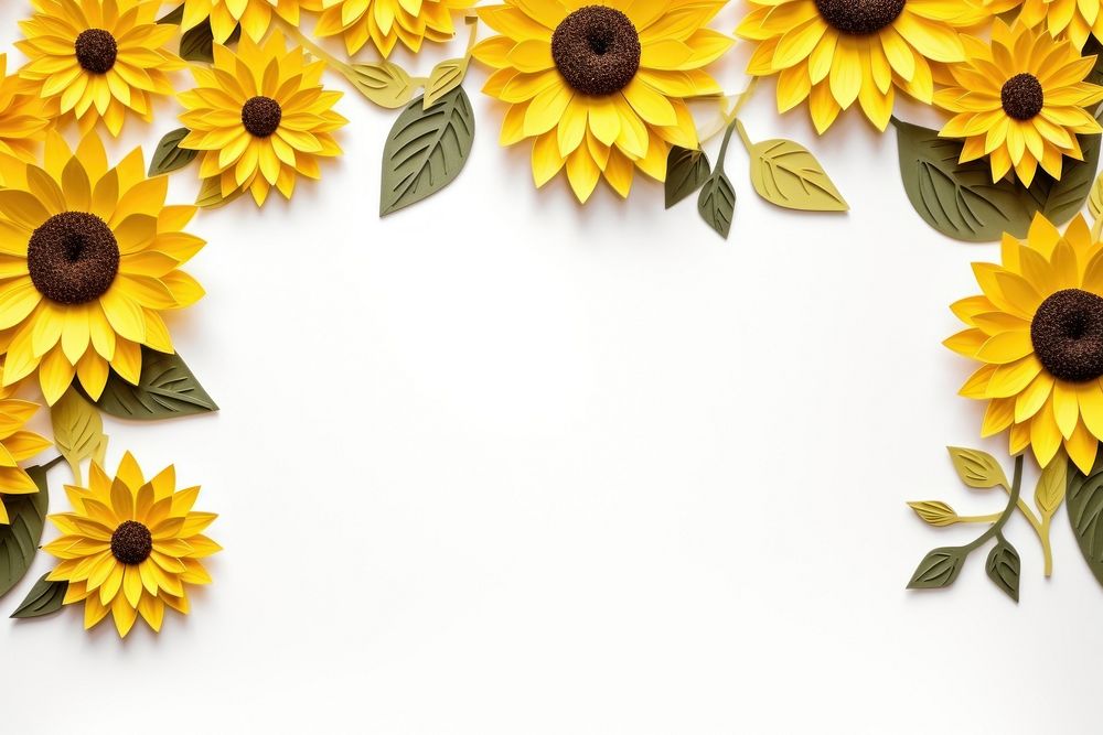 Sunflower backgrounds plant petal. AI generated Image by rawpixel.