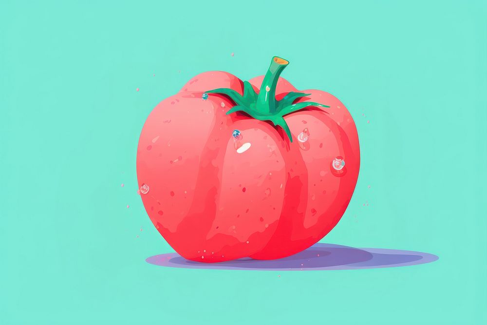 A tomato plant food freshness. AI generated Image by rawpixel.