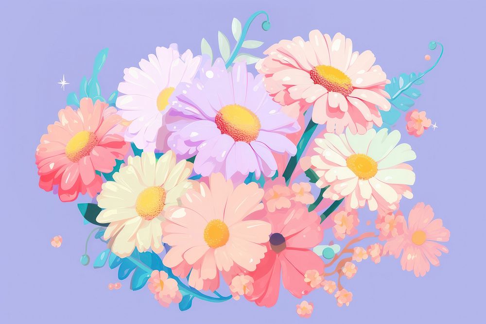 A wildflower pattern petal plant. AI generated Image by rawpixel.