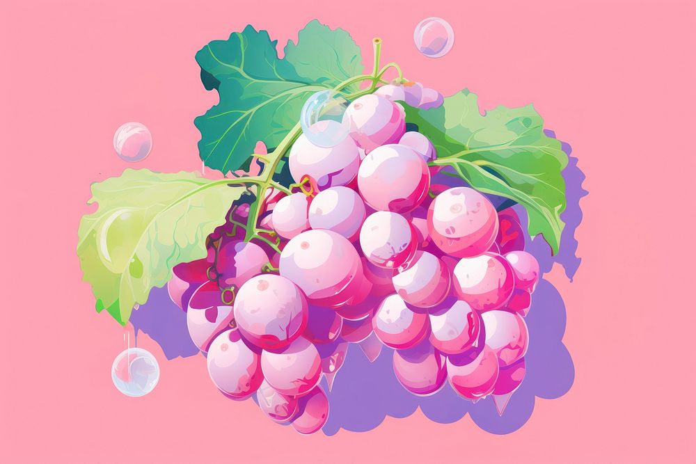 A grape grapes plant food. AI generated Image by rawpixel.