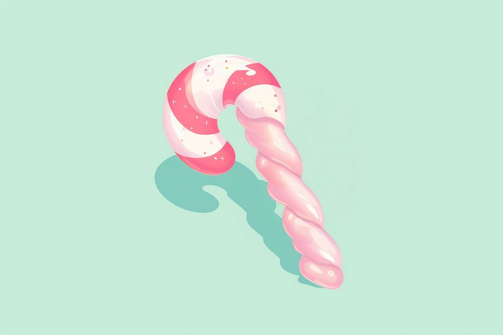 A candy cane food confectionery lollipop. AI generated Image by rawpixel.