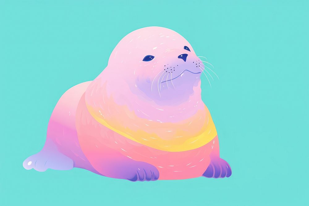 A sea lion animal mammal seal. AI generated Image by rawpixel.