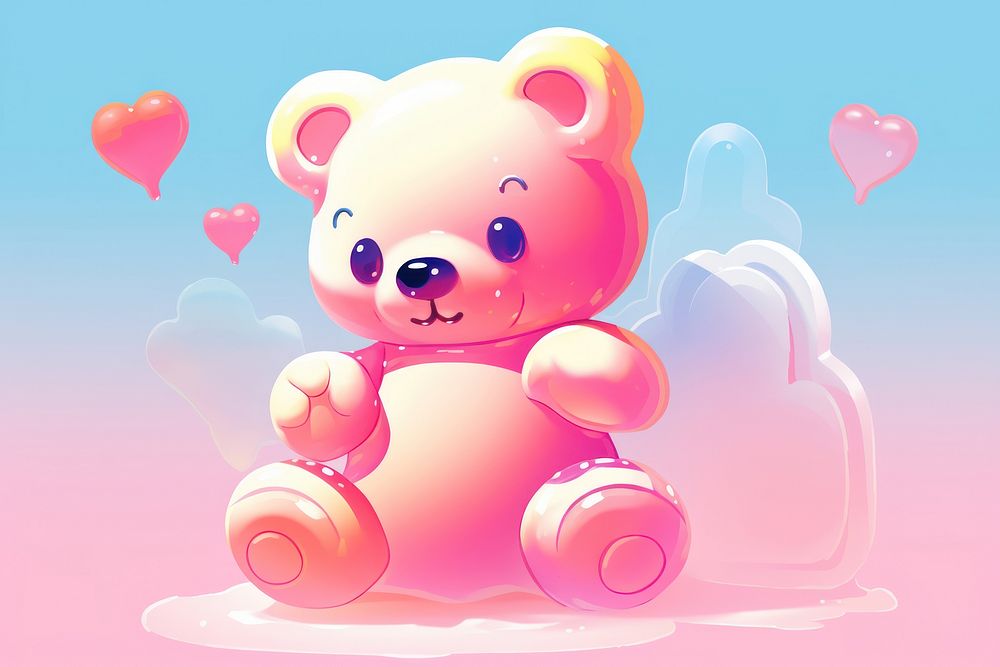 A jelly bear toy representation creativity. AI generated Image by rawpixel.