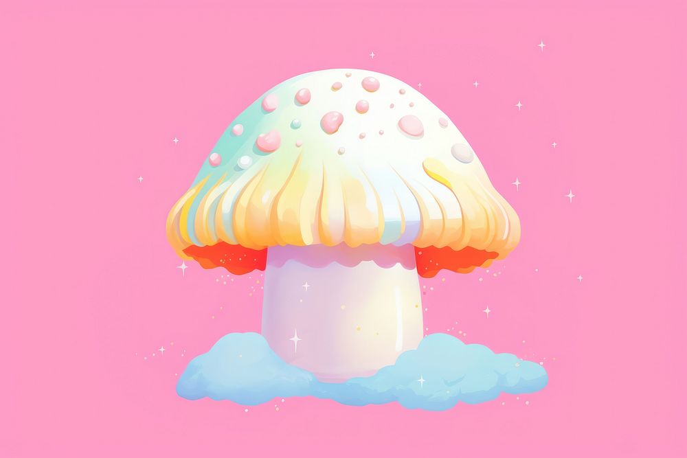 A mushroom fungus toadstool umbrella. AI generated Image by rawpixel.