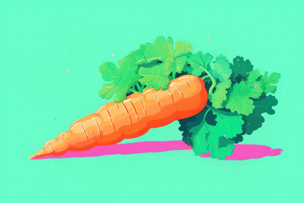 A carrot vegetable plant food. AI generated Image by rawpixel.