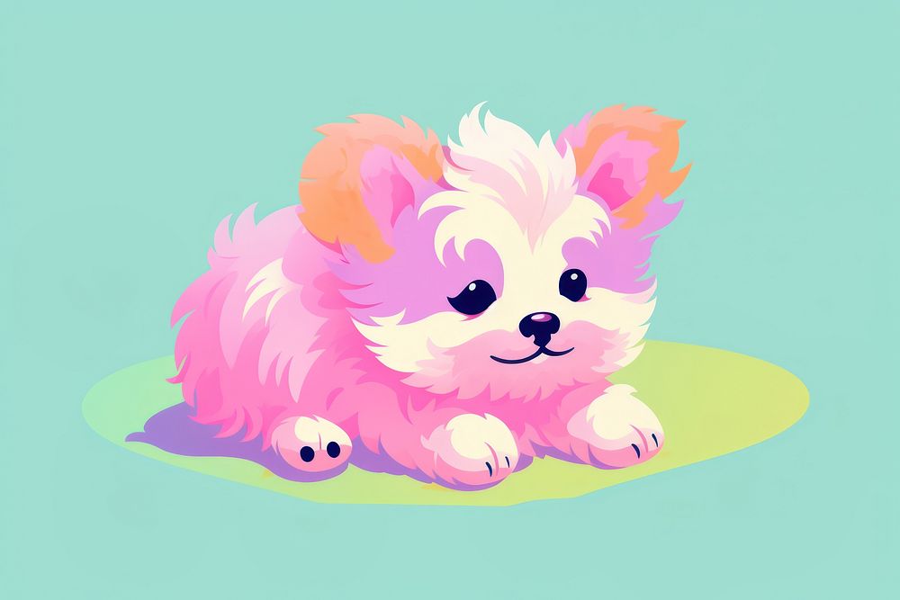 A cute dog mammal animal puppy. AI generated Image by rawpixel.