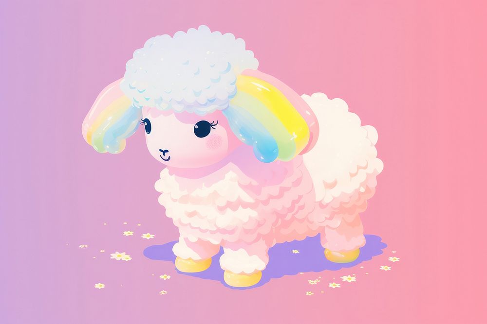 A cute sheep toy representation creativity. AI generated Image by rawpixel.