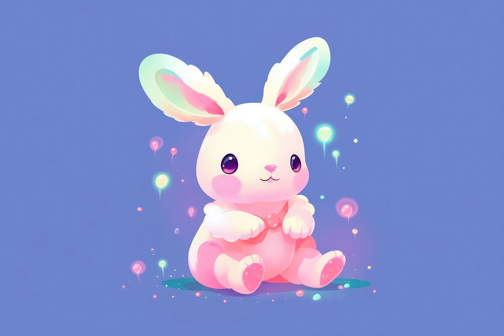 A cute rabbit mammal representation creativity. AI generated Image by rawpixel.