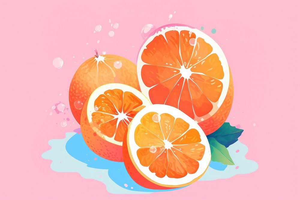 An orange grapefruit plant food. AI generated Image by rawpixel.