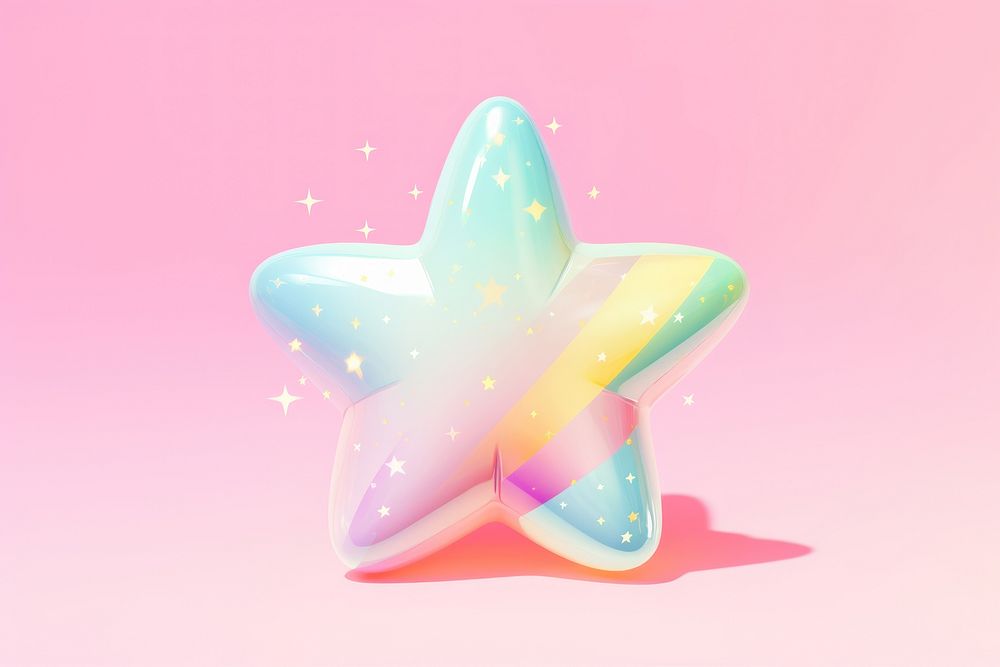 A star confectionery echinoderm decoration. AI generated Image by rawpixel.