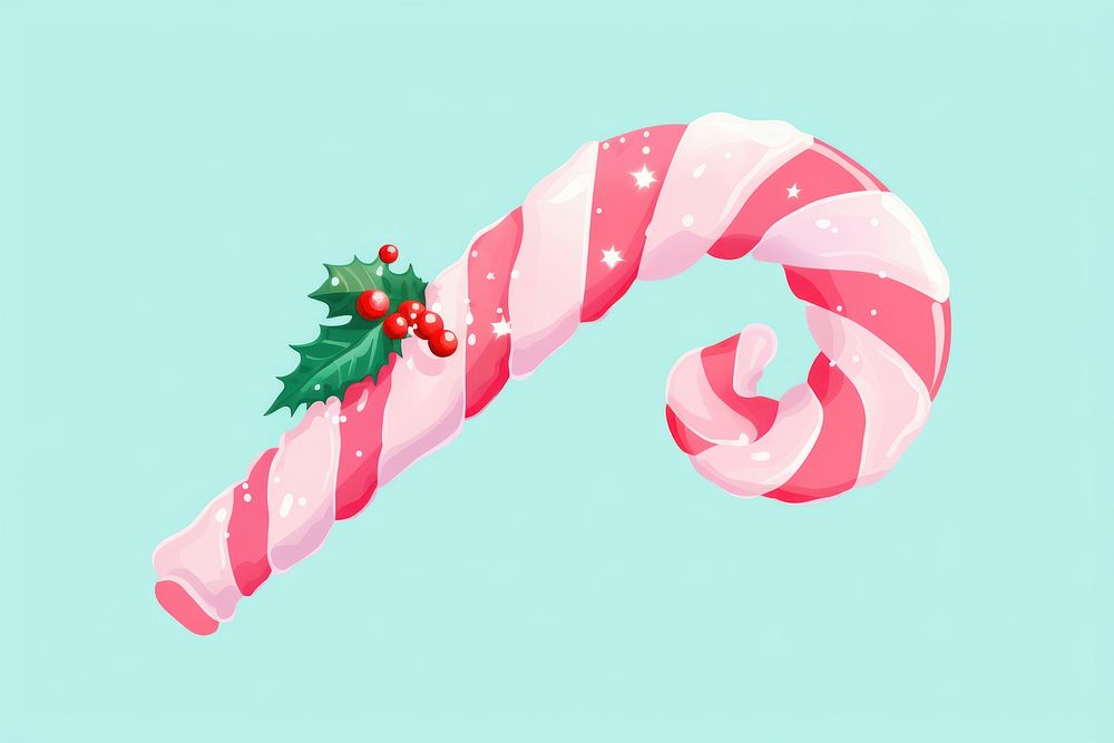 A candy cane food confectionery celebration. AI generated Image by rawpixel.