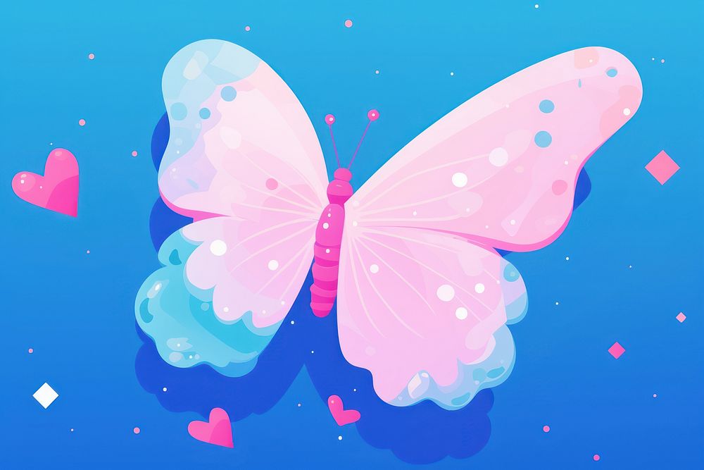 A butterfly petal outdoors graphics. AI generated Image by rawpixel.